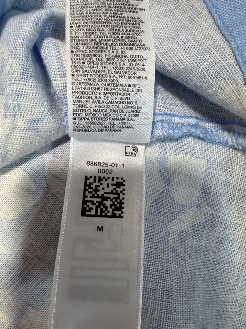 Old Navy Fit & Flare Sleeveless Linen-Blend Midi Blue Floral Dress Women’s Med - Picture 5 of 6